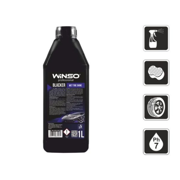 BLACKER Wet Tire Shine 1 l (9 ed qutuda)