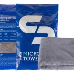 Microfiber Towel Mikrofiber dəsmal-40x60Csm/400gsm/boz