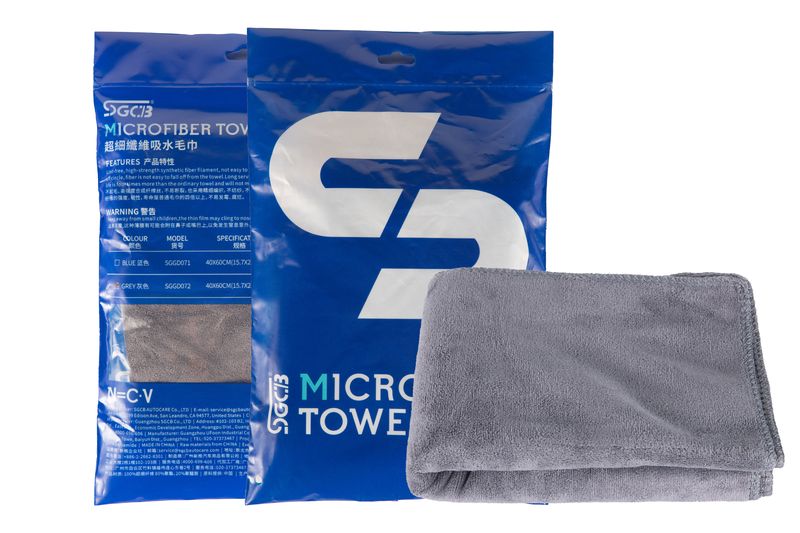 Microfiber Towel Mikrofiber dəsmal-40x60Csm/400gsm/boz Microfiber Towel Mikrofiber dəsmal-40x60Csm/400gsm/boz - Image 1