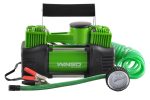 Şinləri şişirtmə kompressoru 10 Atm, 85 l/min, 2-cylinder 360 W, cable 3 m, hose 5.7 m, drain valve