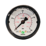 Manometr 0-400 bar, 1/8" arxa girişli, ABS gövdəli